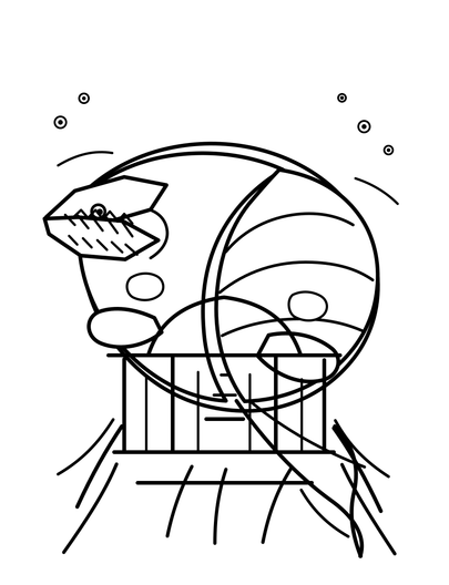 Mosasaurus Exploring A Sunken Temple printable coloring page from the dinosaur coloring pages collection