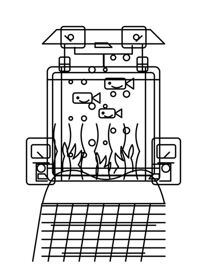 Minecraft Redstone Aquarium Control Room printable coloring page from the minecraft coloring pages collection